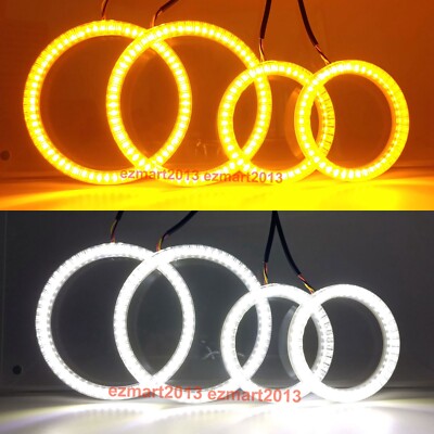 for VW Golf MK4 Caribo R32 GTi VR6 A4 98-04 Switchback halo ring LED DRL lamp
