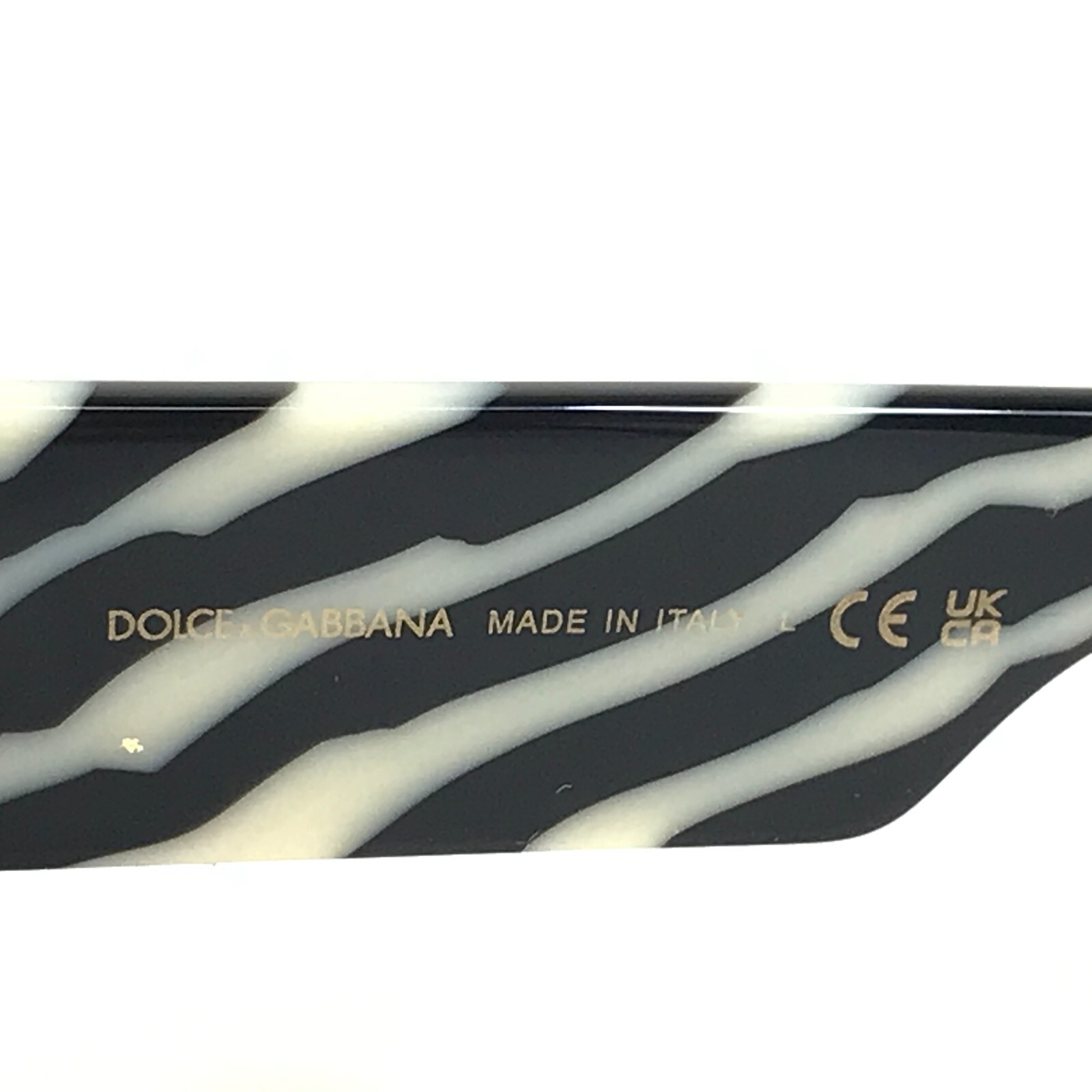 Pre-owned Dolce & Gabbana Dolce And Gabbana Sunglasses Dg4449 3450/p Black On Zebra With Zebra Lenses