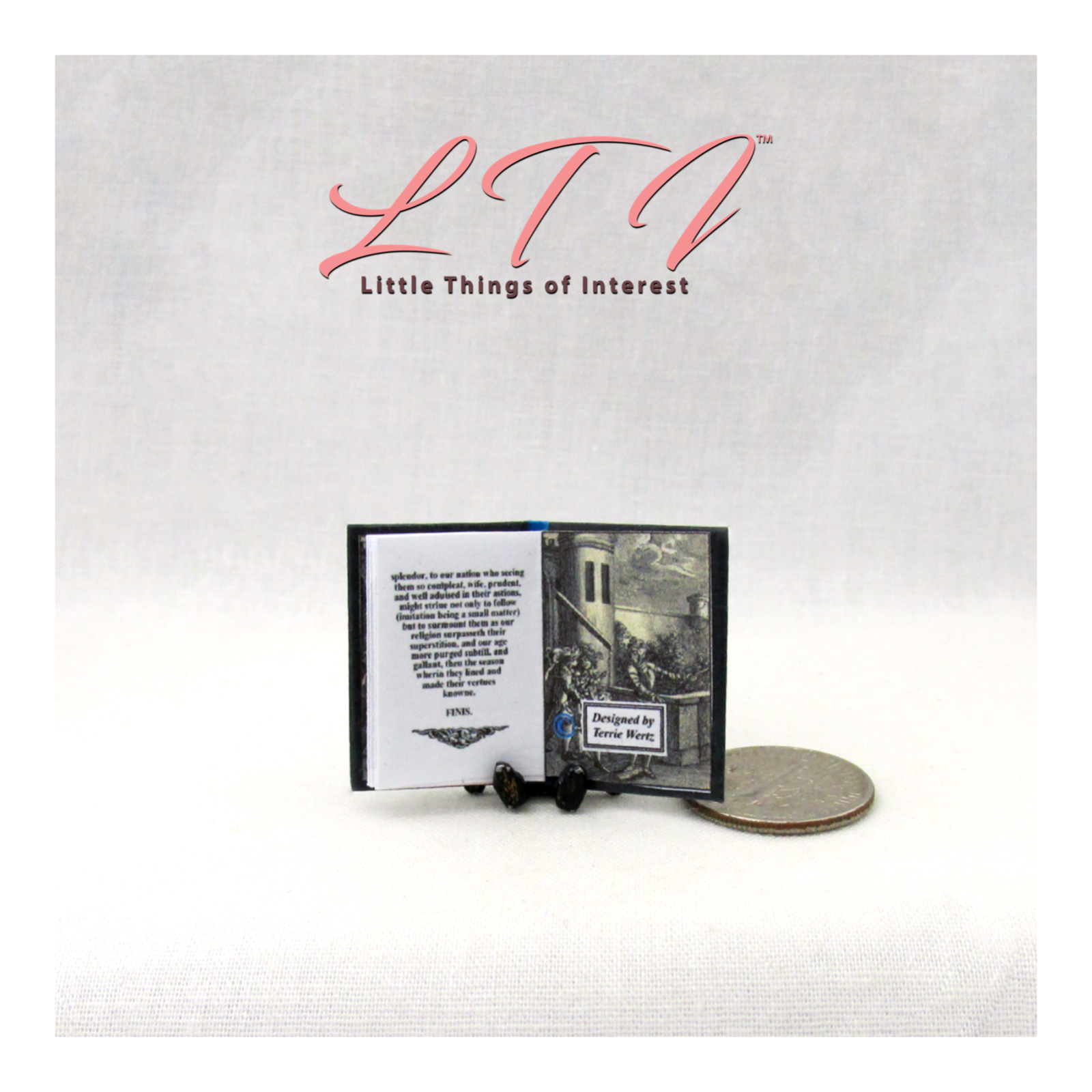 HAMLET A TRAGEDY Miniature 1:12 Scale Readable Book by William Shakespeare