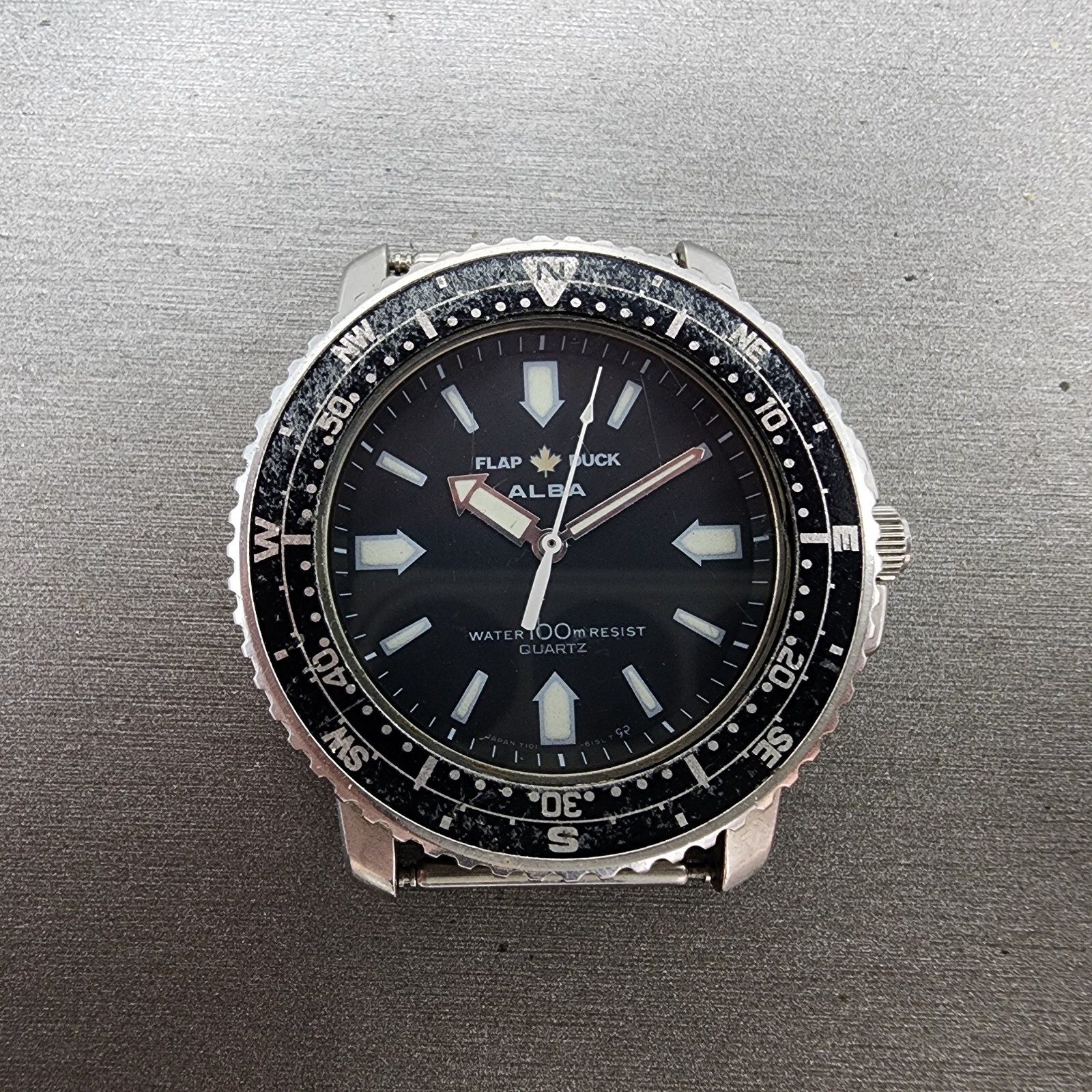 SEIKO ALBA FLAPDUCK セイコー アルバ Y101-6040 Rare SEIKO ALBA FLAP DUCK OUTDOOR SPORTS Y101-6040 Quartz