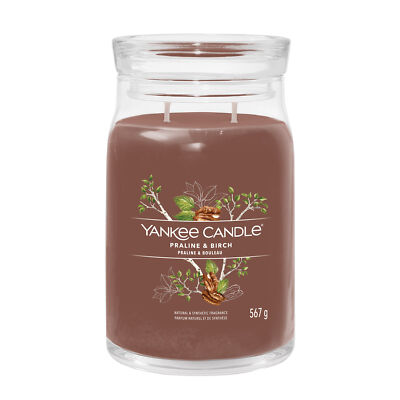 Yankee Candle Signature Duftkerze Amber & Sandalwood – Große Soja-Wachs-Kerze Mit Langer Brenndauer