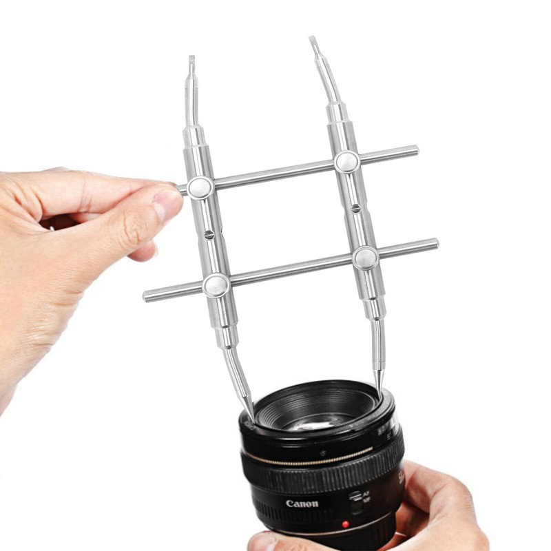 Professional Curved Spanner Wrench Camera Lens Repair Opening Tool Kit