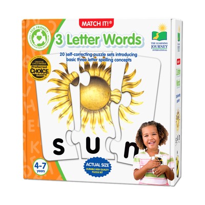 New - The Learning Journey Match It! - 3 Letter Words - Ages 4-7 | 1+ players
