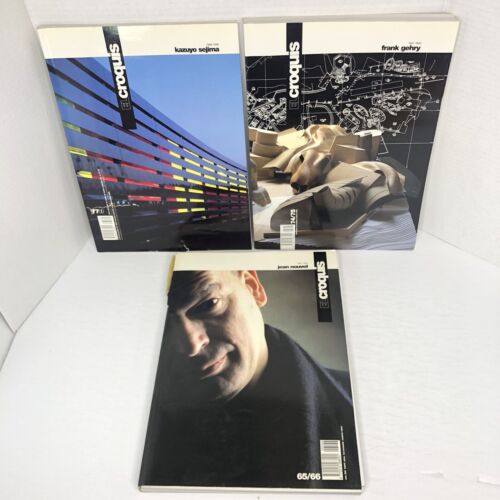 EL CROQUIS MAGAZINE LOT (3) 65/66 Jean Nouvel-74/75 Frank Gehry-77 Kazuyo Sejima EL CROQUIS MAGAZINE LOT (3) 65/66 Jean Nouvel-74/75 Frank Gehry-77 Kazuyo Sejima