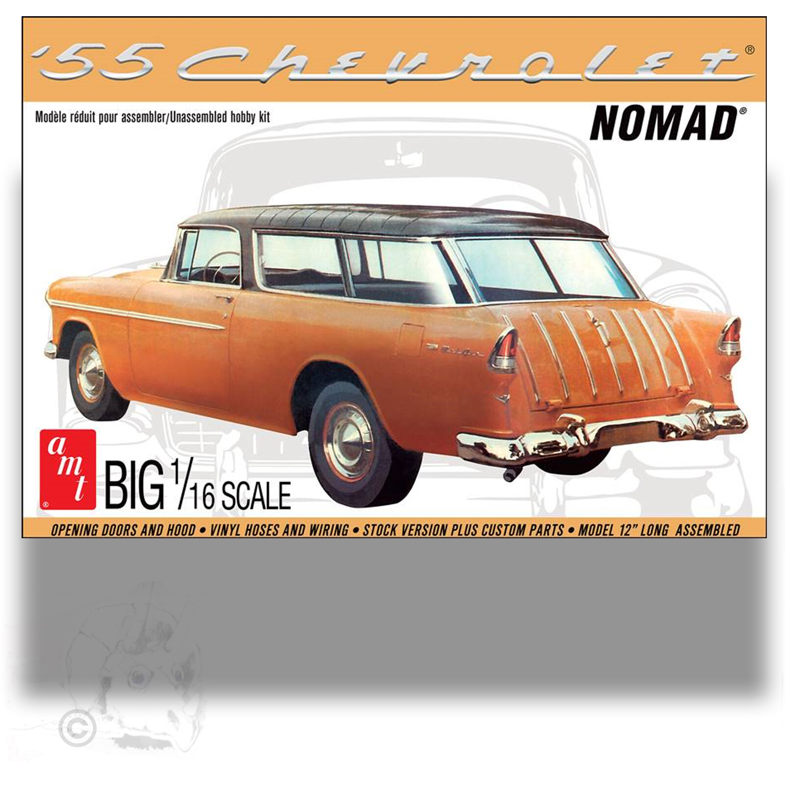 amt　1/16 MODEL KIT ′55 Chevy Coupe Amazon.com: AMT 1955 Chevy Bel Air Hardtop 1:16 Scale Model
