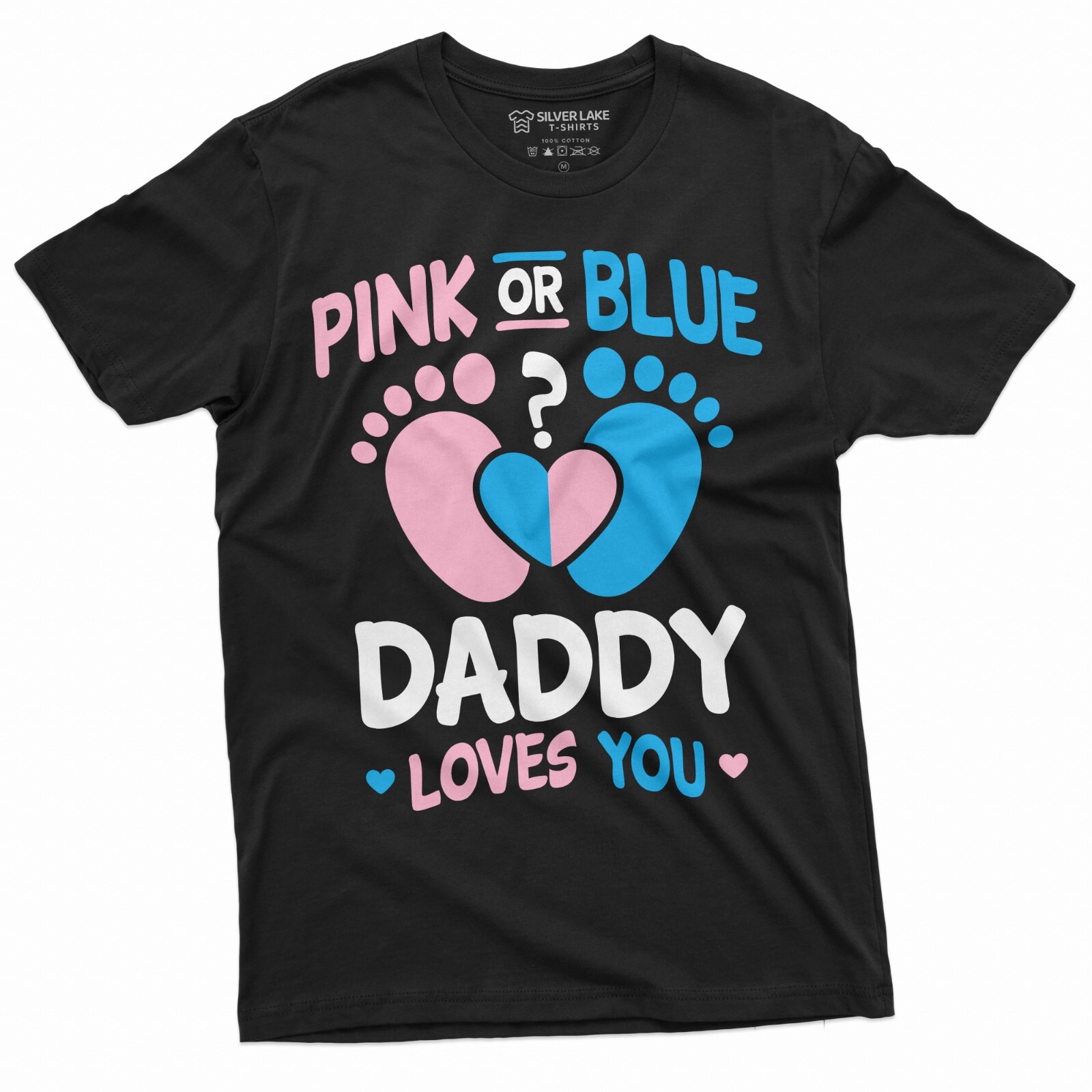 Pink Or Blue Daddy Loves You- Gender Reveal Shirt Pink Or Blue Daddy Loves You- Gender Reveal Shirt