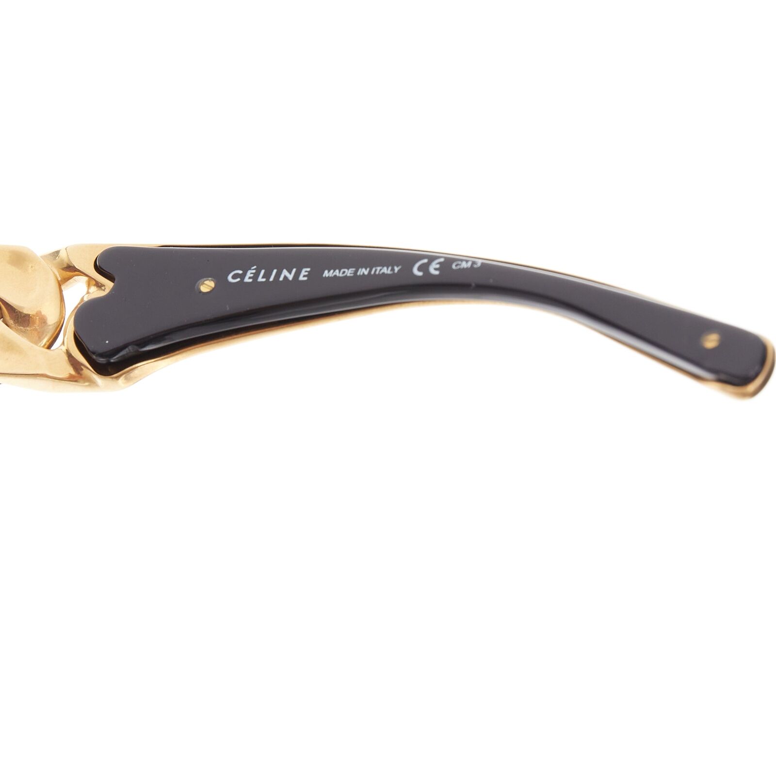 rare CELINE Phoebe Philo Runway CL41019S gold chunky chain rare CELINE Phoebe Philo Runway CL41019S gold chunky chain