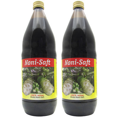 Noni-Saft Direktsaft in Glasflasche Juice Fidschi-Morinda Citrifolia L. 2 Liter