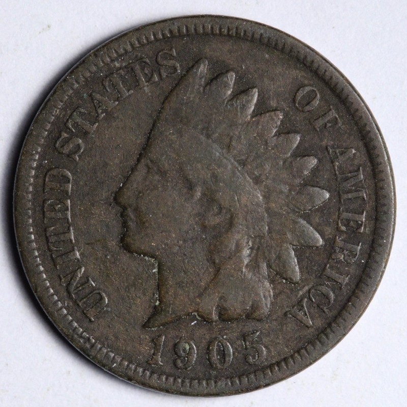1905 Indian Head Cent Penny REVERSE CUD ERROR RARE! E230 AUC | eBay