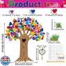 Pajean Classroom Tree Bulletin Board Decorations Set Back to School Bulletin Boards Heart Tree Cutouts Chalkboards for Elementary Preschool Classroom Door Wall Door (Watercolor, Lovely Style)