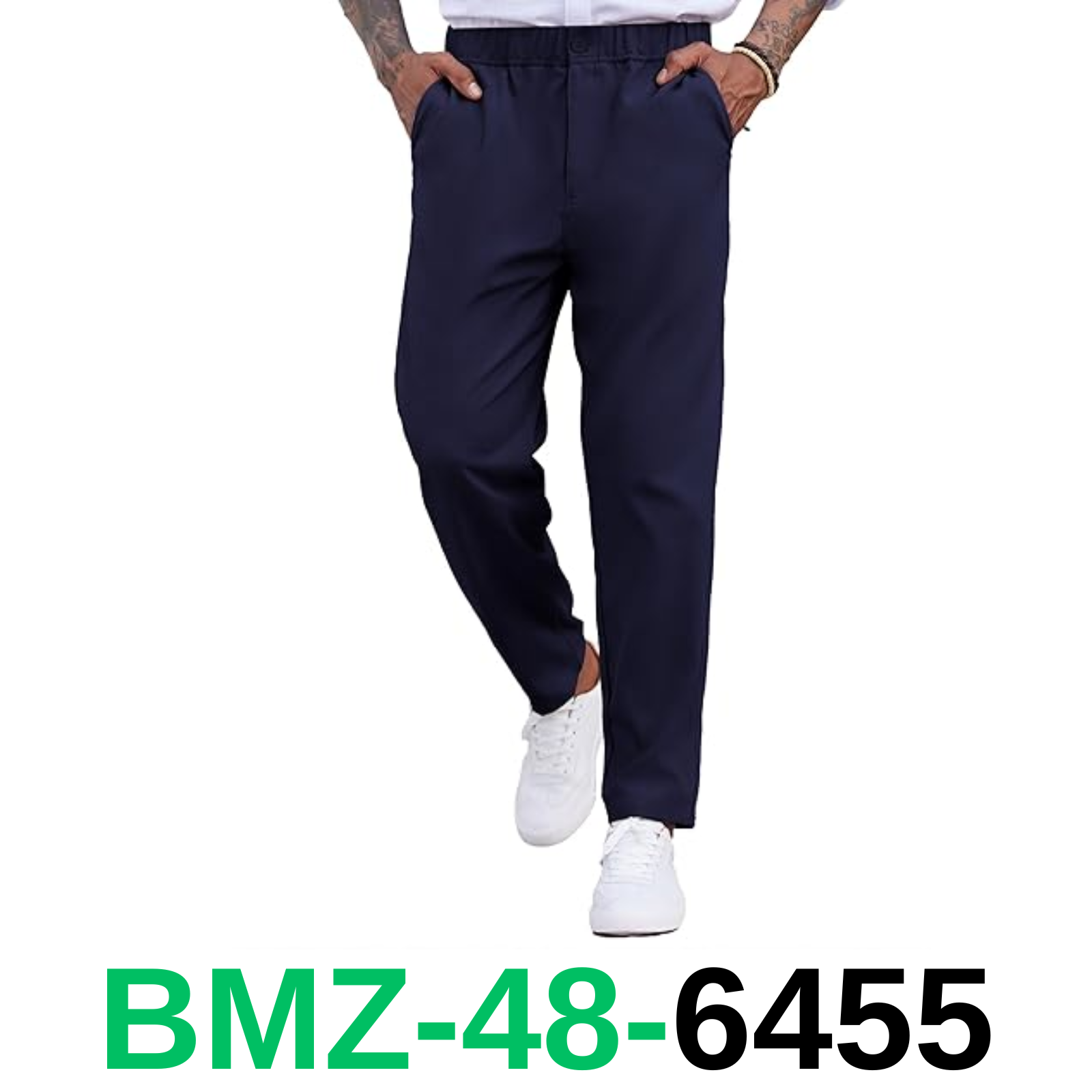 COOFANDY Men's Casual Pants Relaxed Fit Flat Front Expandable Waist Chino, XL
