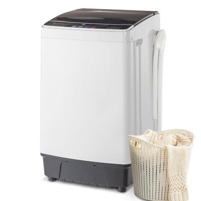 17.6lbs Smart Full Auto Washing Machine Spin-dry Built-in Drain Pump