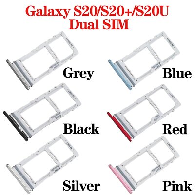 Dual Sim Card Holder Tray for Galaxy S10 S20 S22 S23 Plus Ultra Note 8 9 10 20