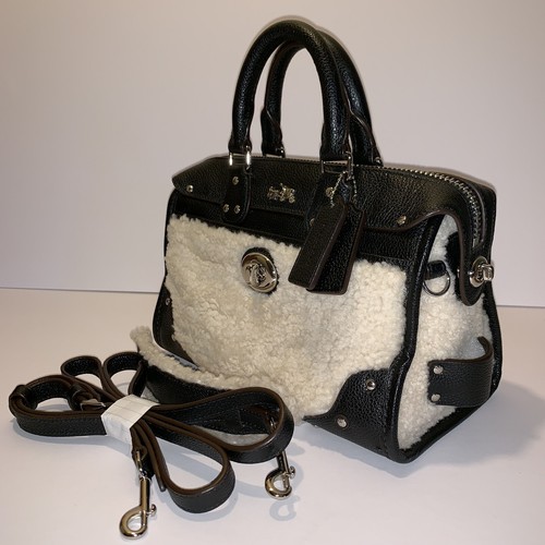 COACH Rhyder Satchel 24 In Shearling (Retail: $296.25)