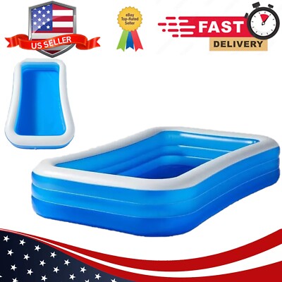 Sun Squad Family Inflatable Pool Adult Swimming Pool Outdoor Garden Summer 10ft