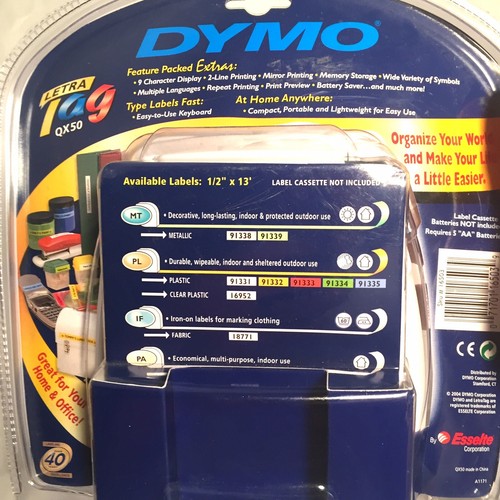 DYMO LetraTag QX50 Electronic Label Maker NEW IN BOX