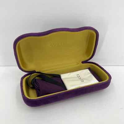 Pre-owned Gucci Gg Oversized Round Logo Sunglasses Womens Pink Black Gg0368s Retro 70s 80s In Purple