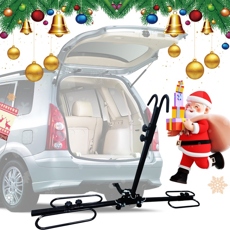 2 Bike Rack Carrier Vehicle Mount Truck Hitch Heavy Duty Folding w/ Lock