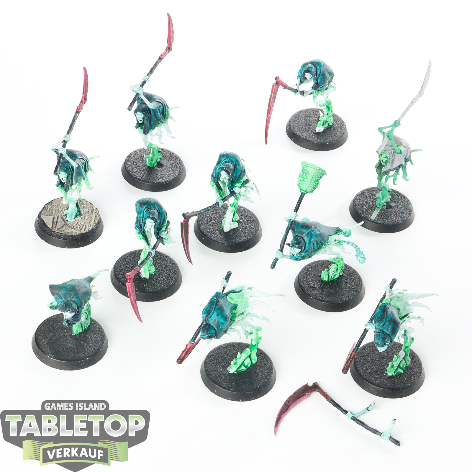 Nighthaunt - 10x Grimghast Reapers - teilweise bemalt