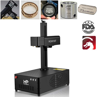 MONPORT GI 30W JPT MOPA Fiber Laser Engraver Electric Lifting Color Marking Etch
