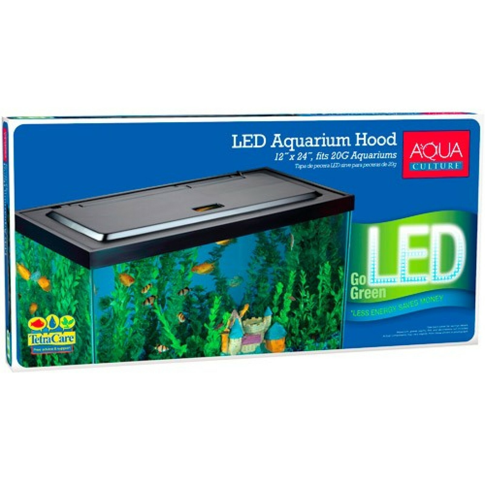 LED Aquarium Hood for 20/55Gallon Aquariums fish Tank Lightning Natural Daylight