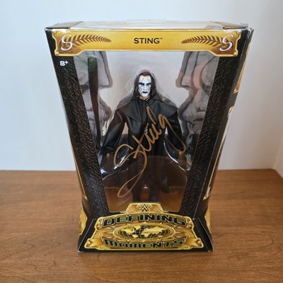 Autographed WWE Defining Moments Sting WCW Vigilante Crow Starrcade 1997 No COA