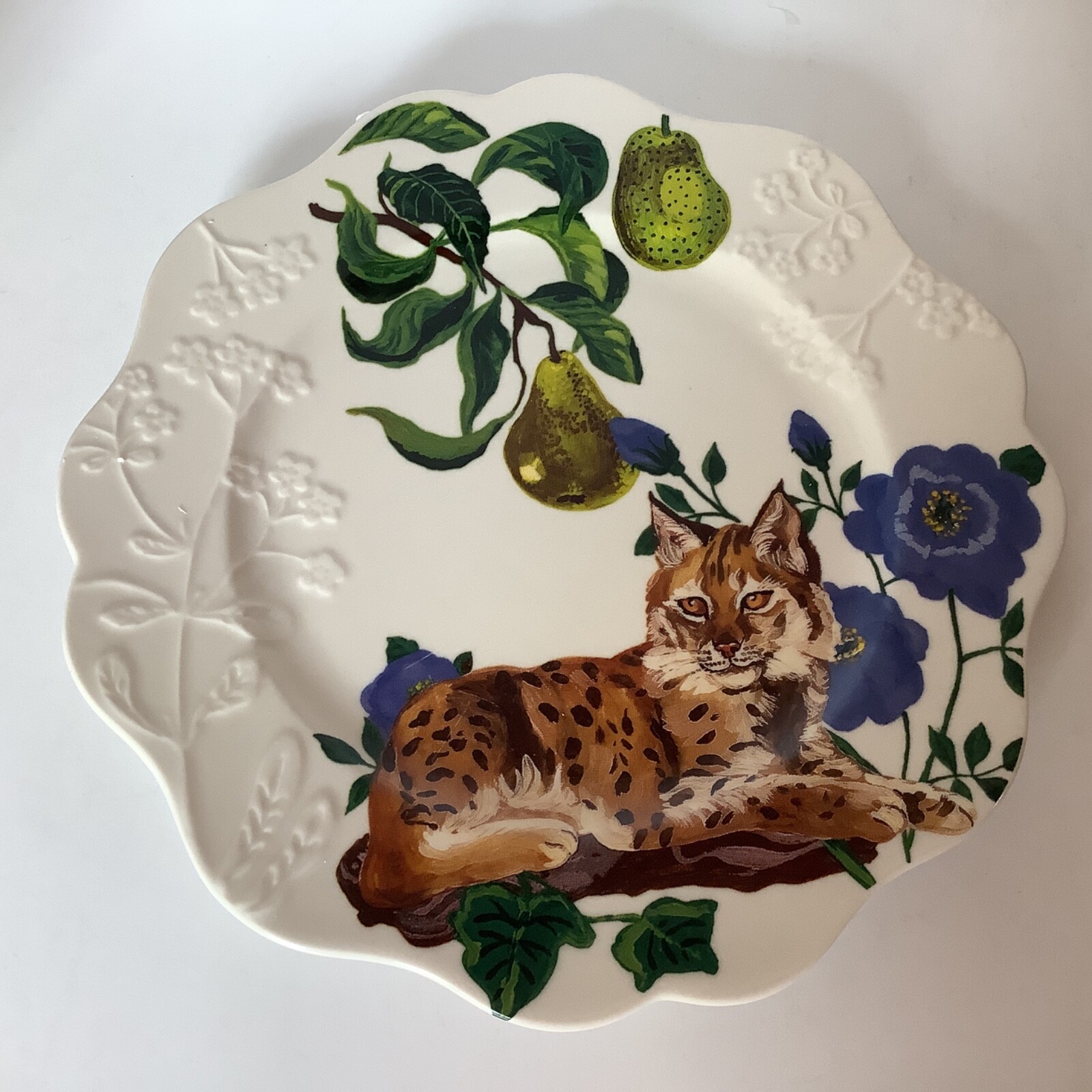 Anthropologie Nathalie Lete Marais Hand-painted Scalloped