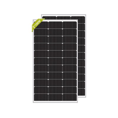 Newpowa 200 Watt 12 Volt Mono Solar Panel, 2 Pieces 9BB 100W 12V Solar Panels...