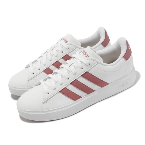 

adidas Grand Court 2.0 Cloud White Pink Strata Women Casual LifeStyle HP2537, Белый, Grand Court 2.0