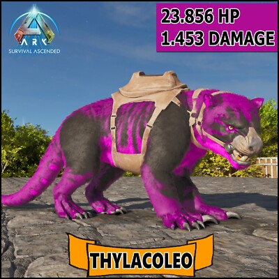 Ark Survival Ascended PC/PS5/XBOX PVE   THYLA TOP STATS 23k HP 1453 DAMAGE  