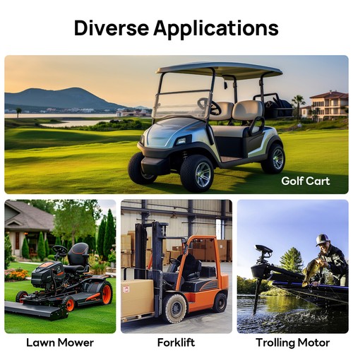 48V 100Ah Golf Cart Battery Lithium LiFePO4 Deep Cycle Bluetooth Solar Club Car