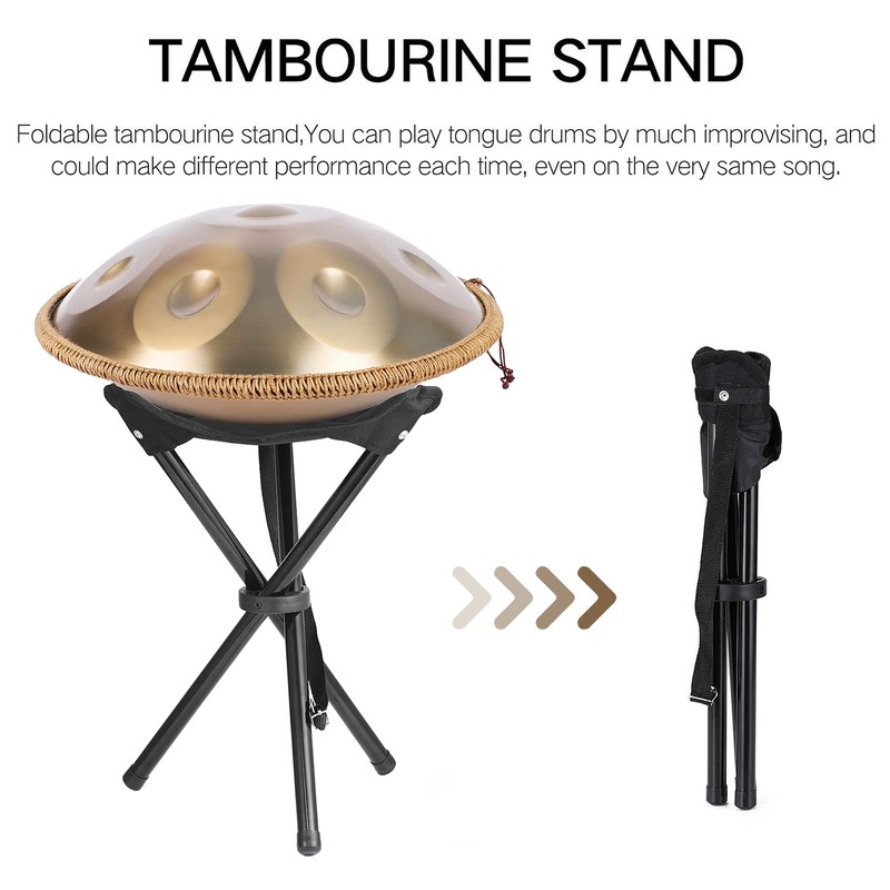 新品ハンドパン 9音 18インチ Gマイナー ヨガ瞑想 楽器スタンド 曼荼羅模様 新品ハンドパン 9音 18インチ Gマイナー ヨガ瞑想 楽器スタンド