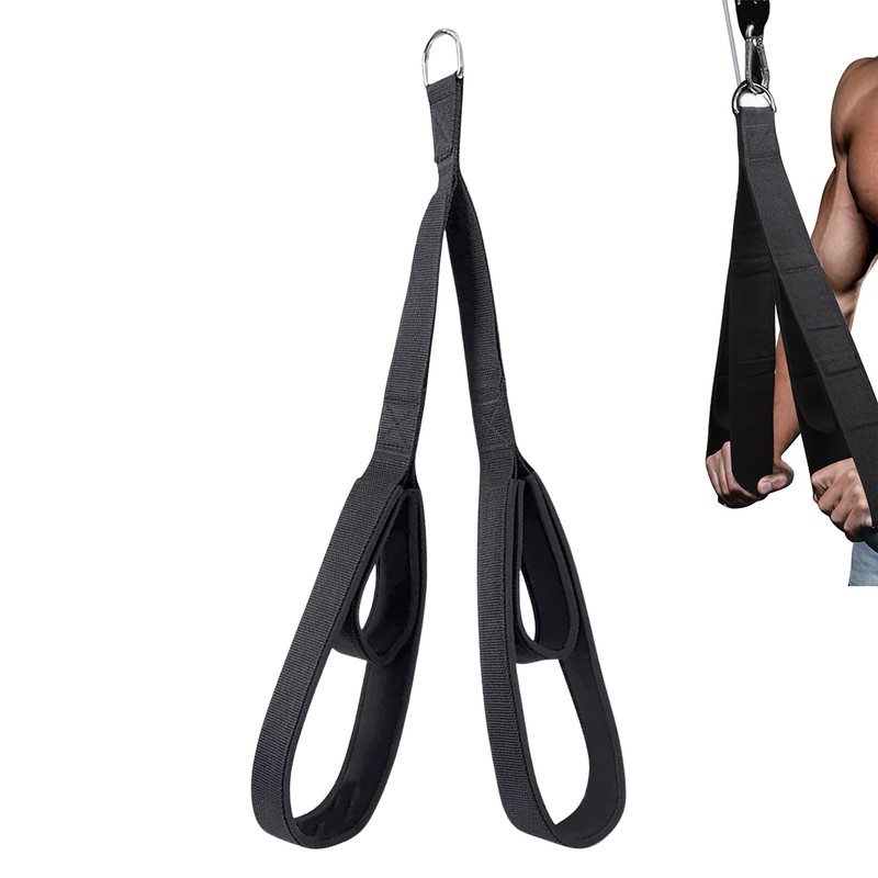 Household Tricep Rope Cable Attachment Triceps Extension Straps Gym Equipment