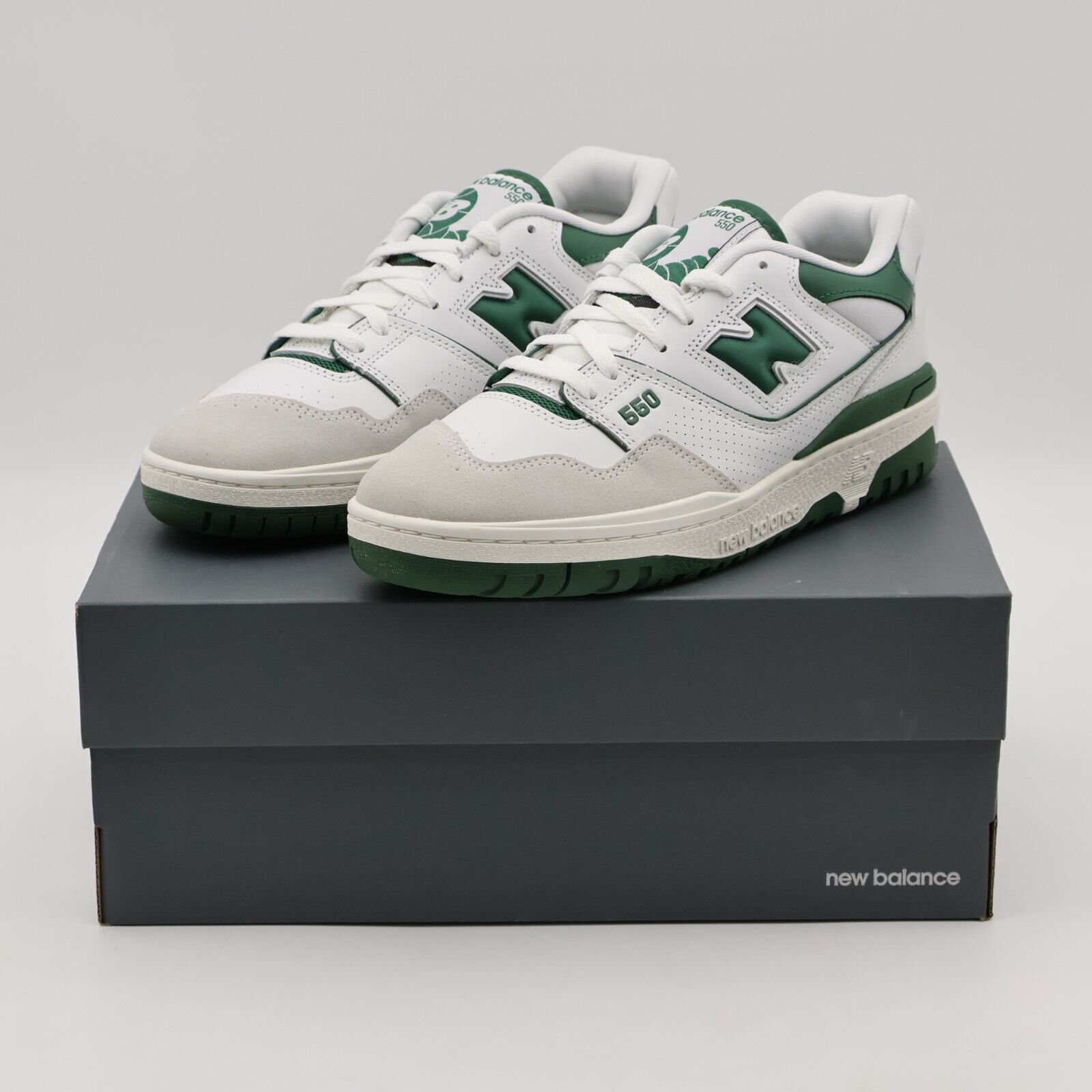 BB550WT1 New Balance 550 White Green Sail Cream Ivy British BB550WT1 New Balance 550 White Green Sail Cream Ivy British