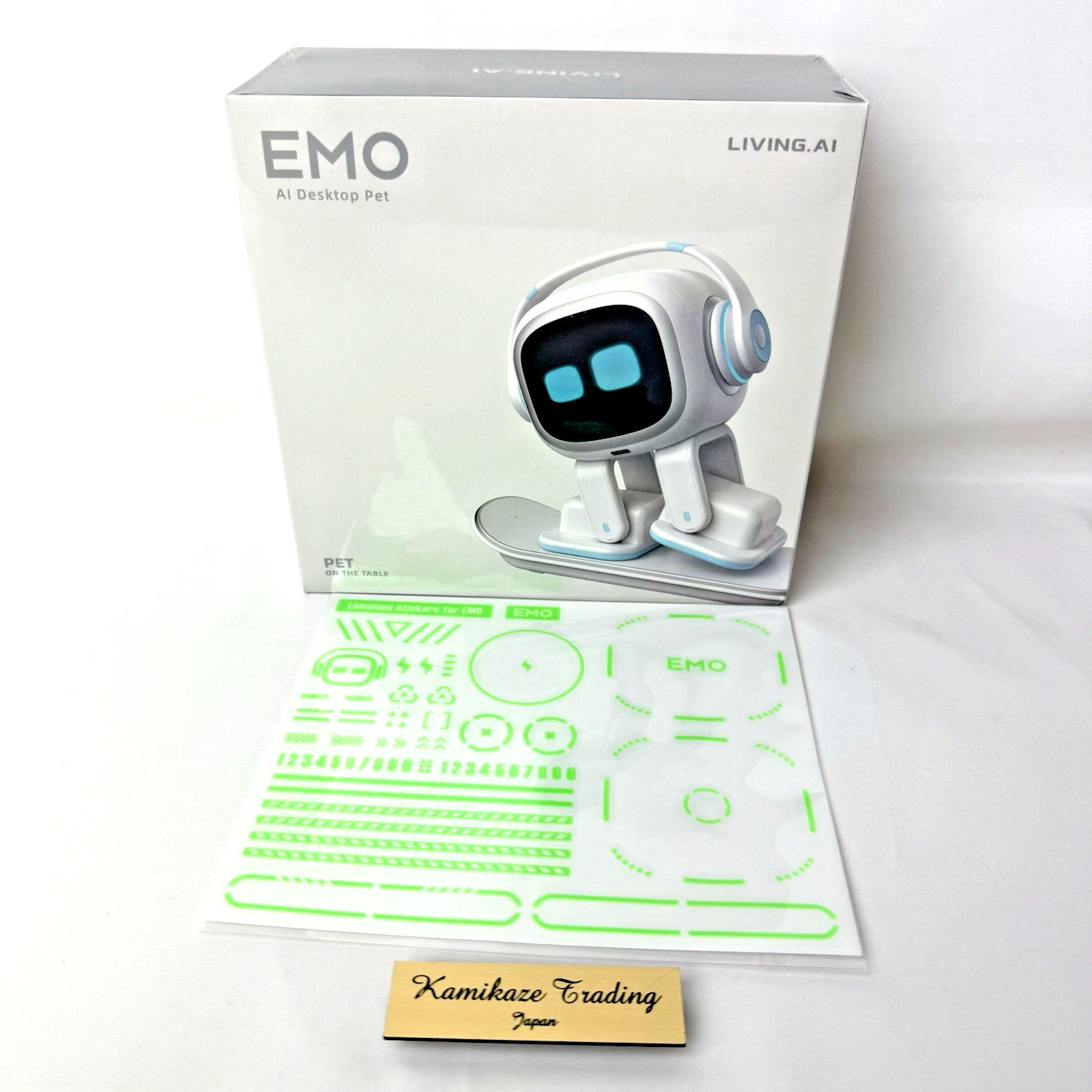 【ほぼ未使用】 EMO White Robot+EMO GO セット EMO White - LivingAI