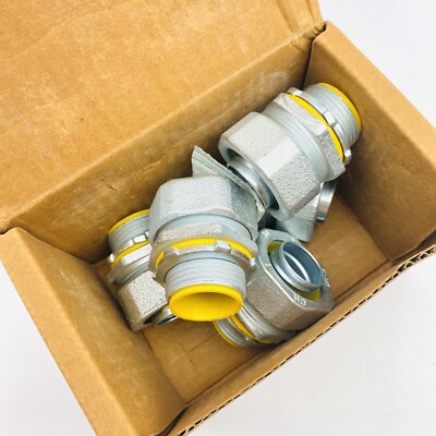 CROUSE-HINDS LTB100 STRAIGHT MALE CONN 1'' WITH INSULATED THROAT BUSHING (5 PACK)