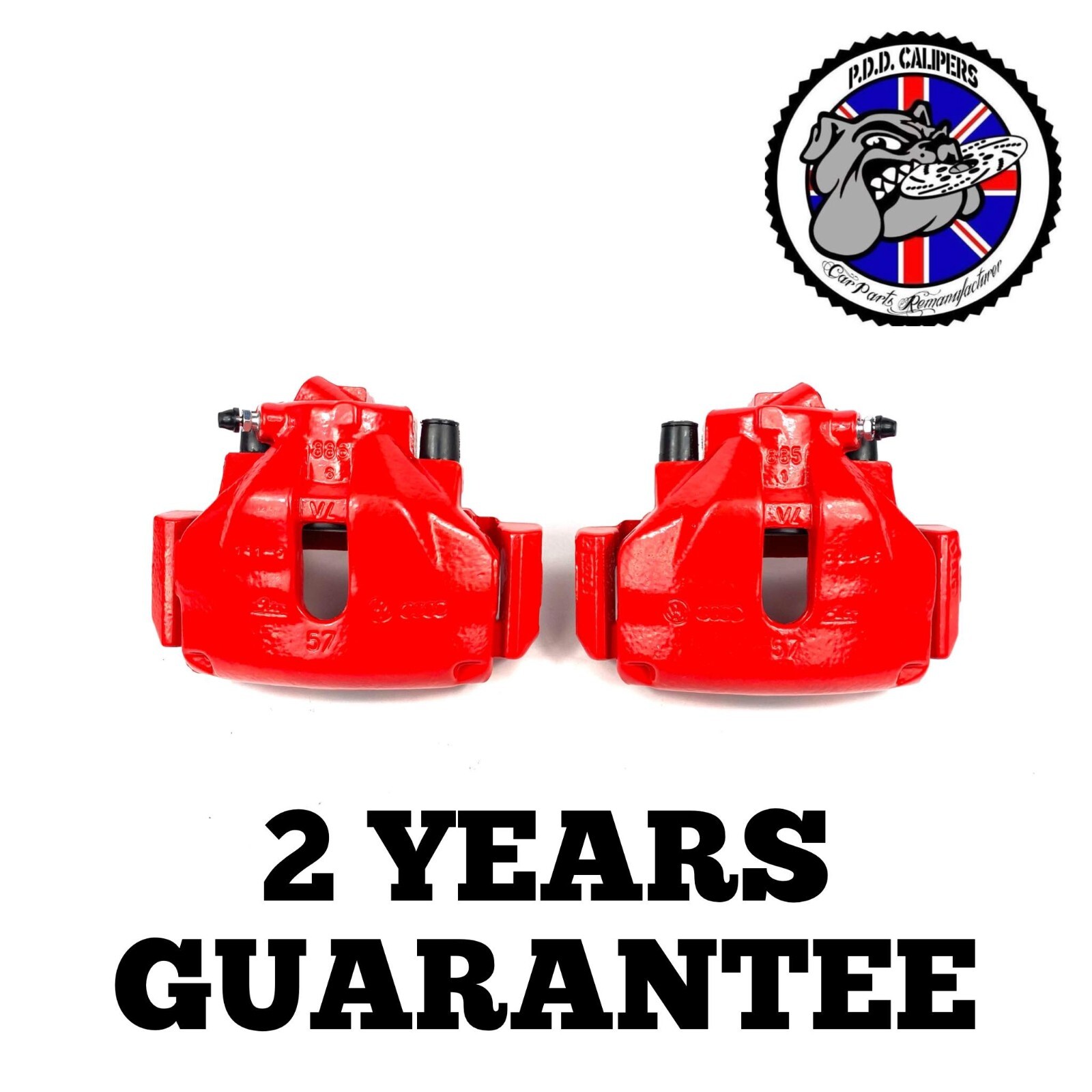 GENUINE AUDI A6 C6 FRONT LEFT + RIGHT BRAKE CALIPERS 2004-2011 288/25mm