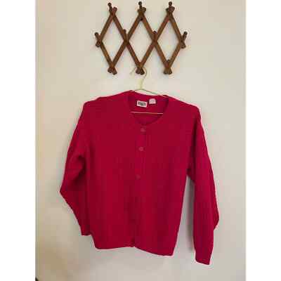 Vintage Hush Puppies Hot Pink Cropped Cardigan eBay