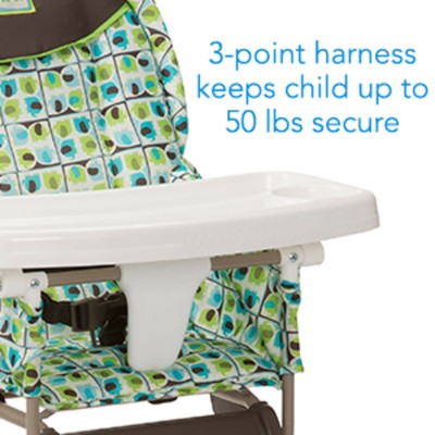 Cosco Simple Fold High Chair, Elephant Squares Folding Adjustable Tray NEW