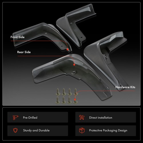 4x Splash Guards Mud Flaps Mudguards for Chevrolet Malibu Sedan 2016-2018