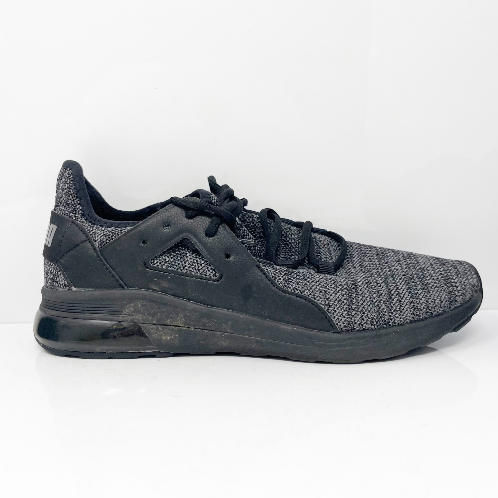 そん Puma Mens Electron Street 381319-01 Black Running Shoes