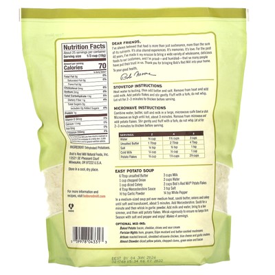 Potato Flakes, Instant Mashed Potatoes, 16 oz (454 g)