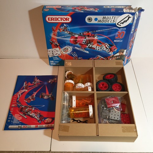 ERECTOR 7530 Multimodels 30 MODELS Helicopter 352 parts