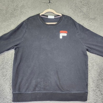 Vintage Fila Crewneck Sweatshirt Pullover Long Sleeve Logo Athleisure XXL