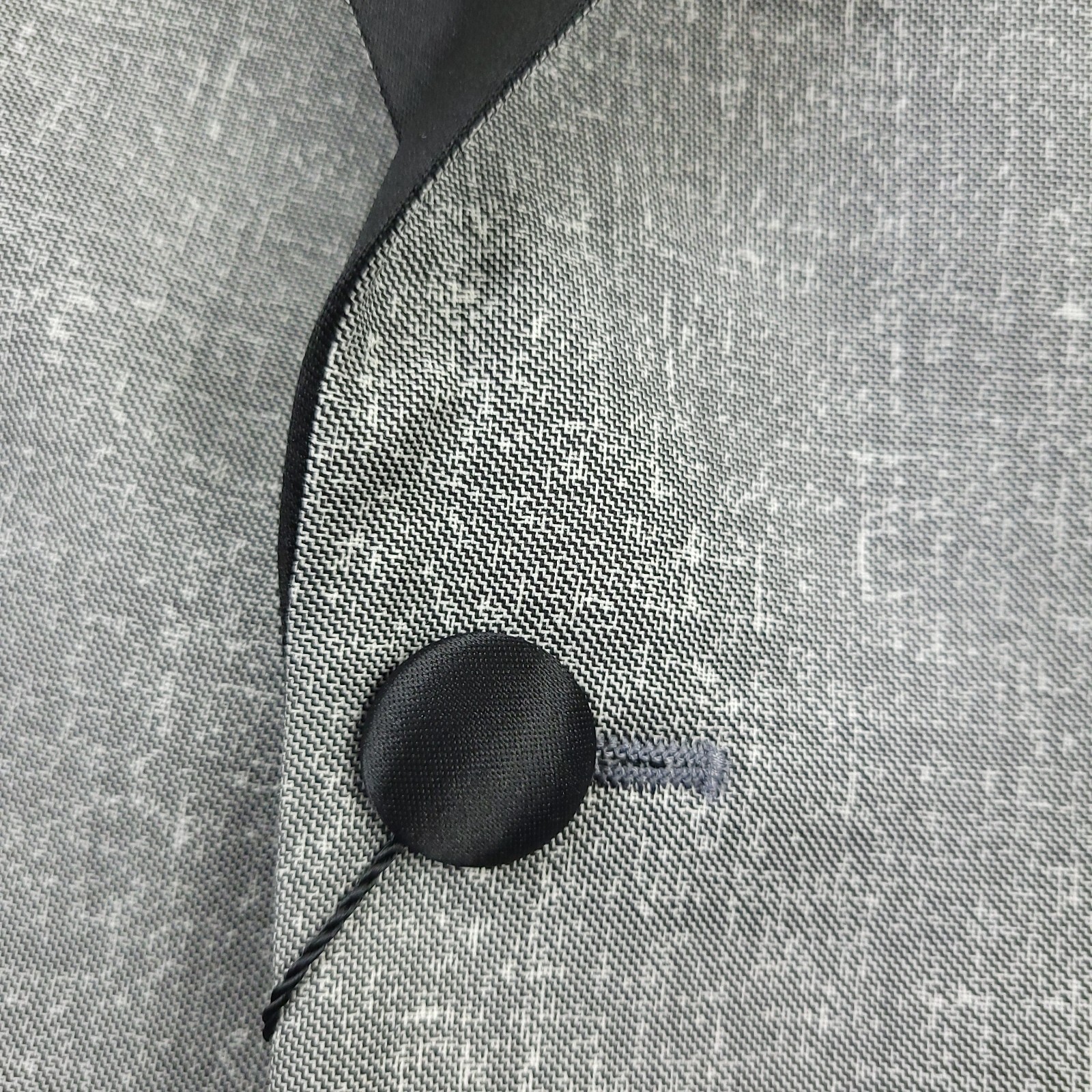 Pre-owned John Varvatos $798  Brooklyn - Lsc Gray & Black Shawl Dinner Jacket Mens Size 42r