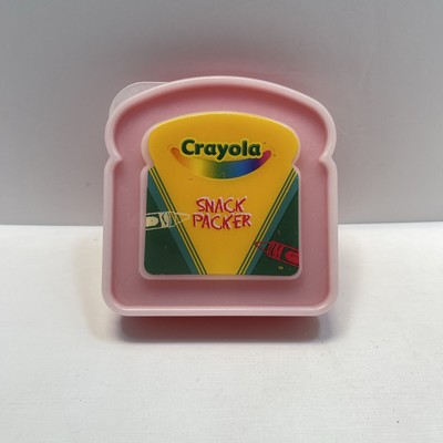 Crayola Snack Sandwich Container Red Crayon Food Lunch Container 2005