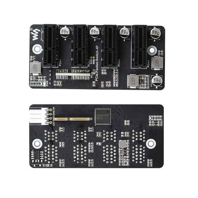 PCIe Expansion Card 4 Way Gen 2 X 1 PCIe Packet Switch 4P for Raspberry Pi
