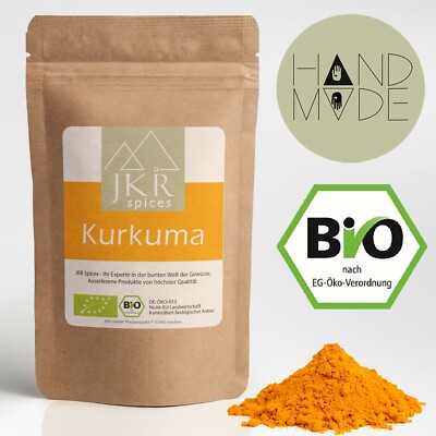 1kg BIO Kurkuma gemahlen Kurkumapulver Curuma f. goldene Milch Gelbwurz Kurkumin