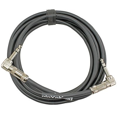Ploynk audio custom Right Angle to 90 degree 1/4 TRS balanced studio patch cable