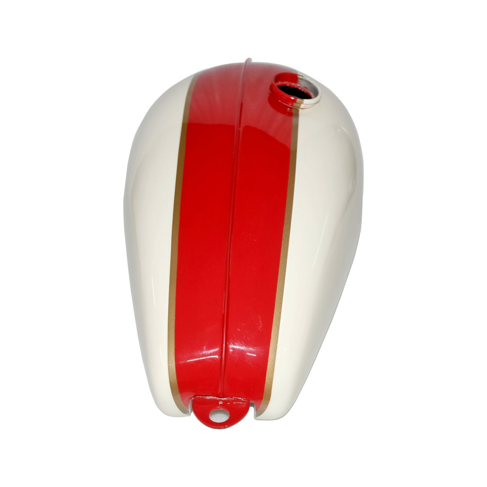 Fits Triumph T120R TR6 650cc White Red Stripe Petrol Gas Fuel Tank  